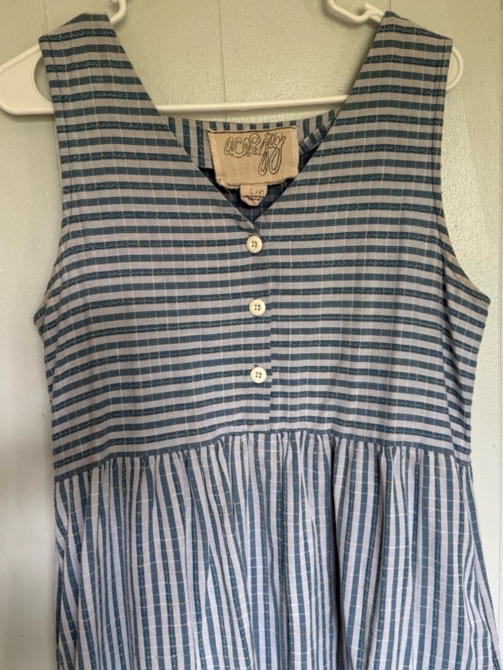 Ace & Jig Blue and White Striped Midi Sundress - Picture 2 of 4